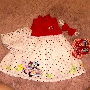 Beautiful embroidered MinnieMouse Dress 18-24mnths